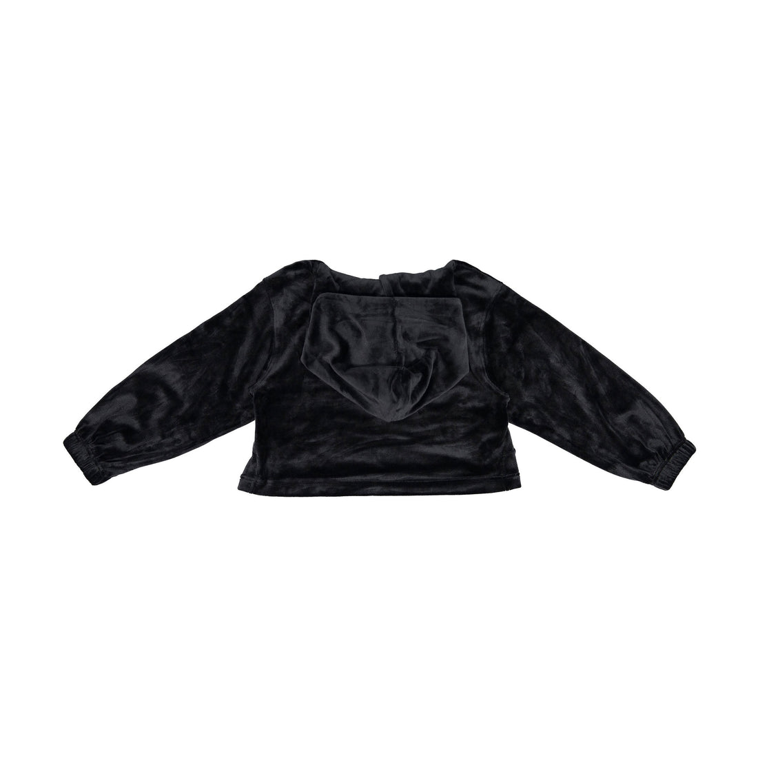 Designers Remix Black Frances Cropped Hoodie