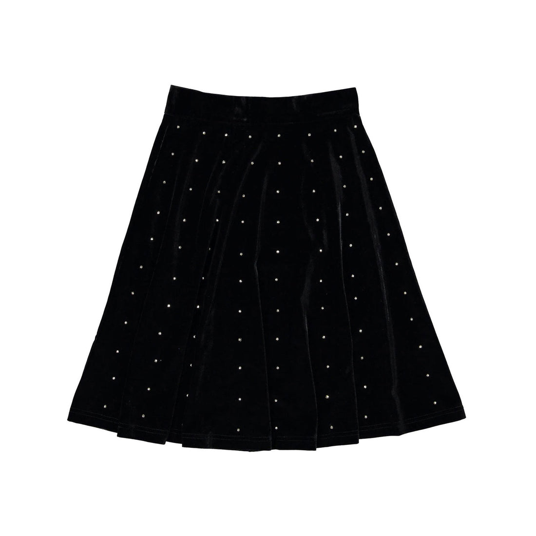 A4 Black Velvet Beaded Skirt