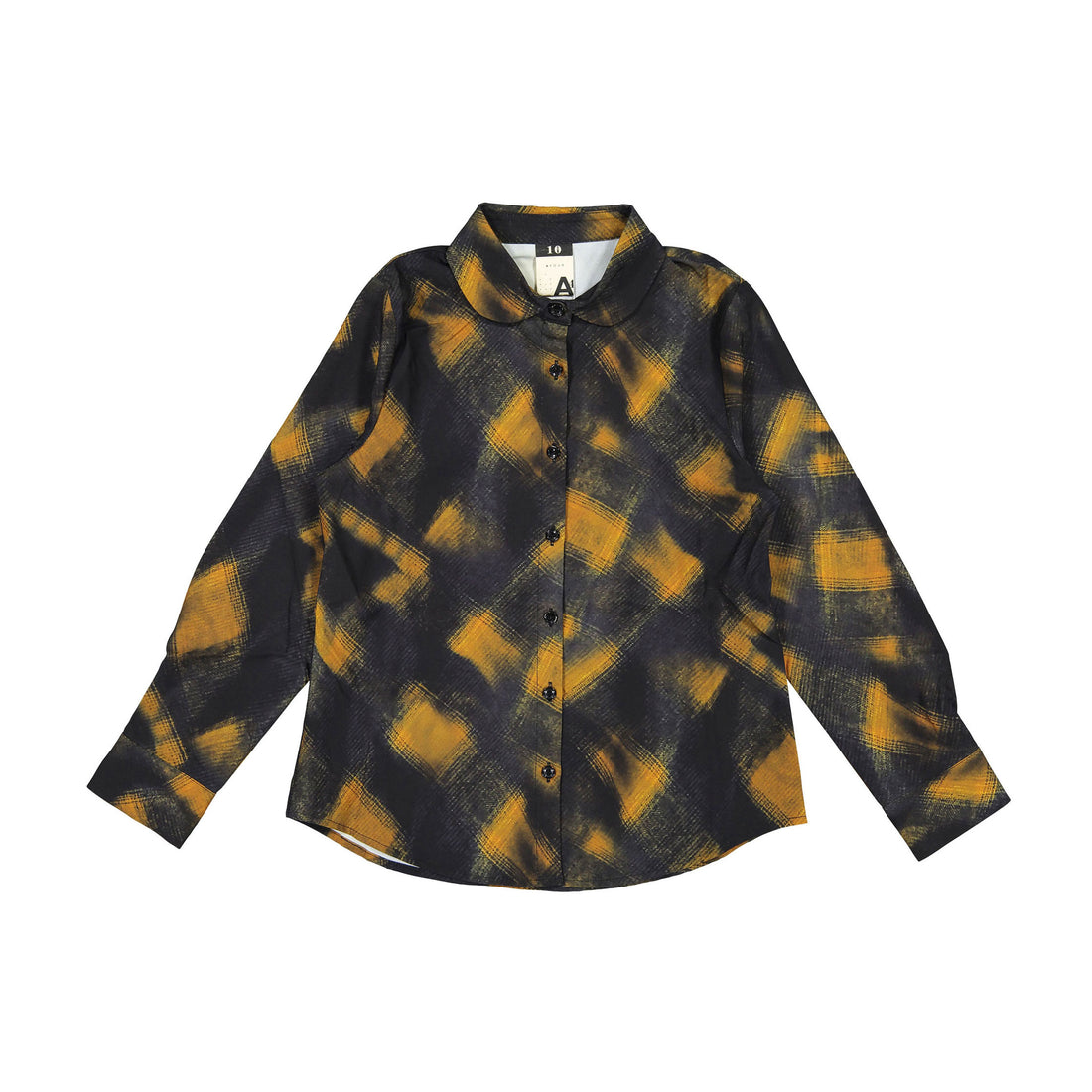 A4 Multi Plaid Silky Blouse