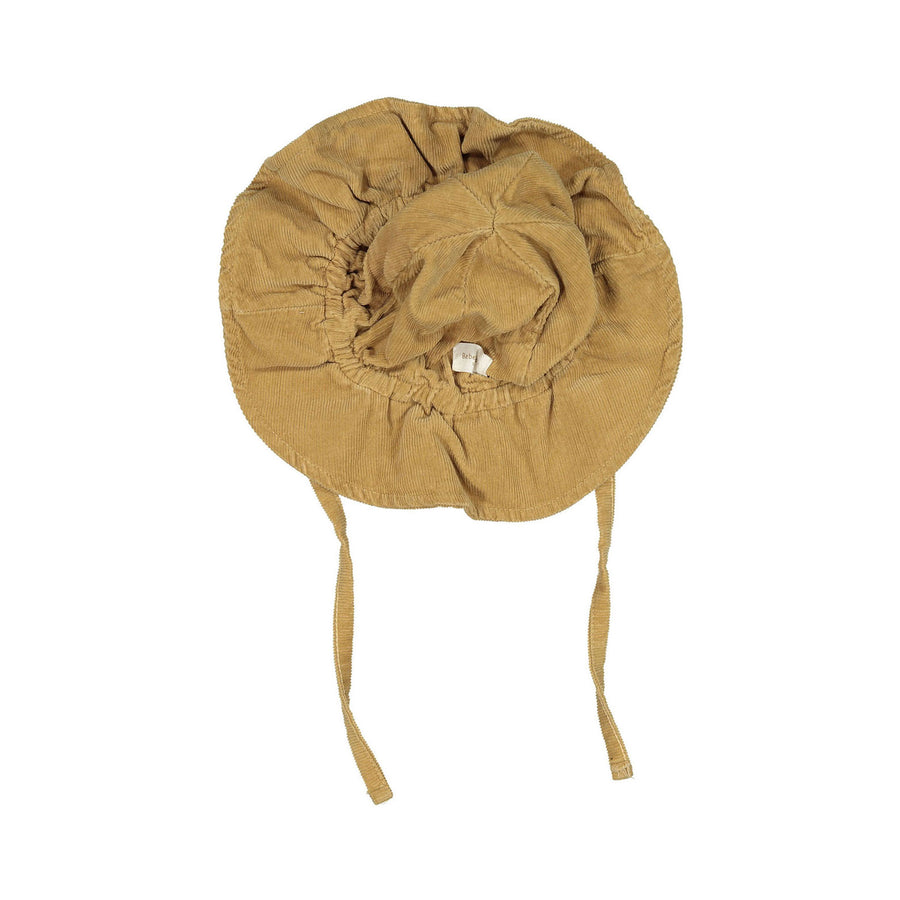 BEBE HOLIC Dark Beige Corduroy Bucket Baby Hat