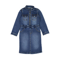 Its In My Jeans Blue Wash Front Zip Robin Denim Dress
