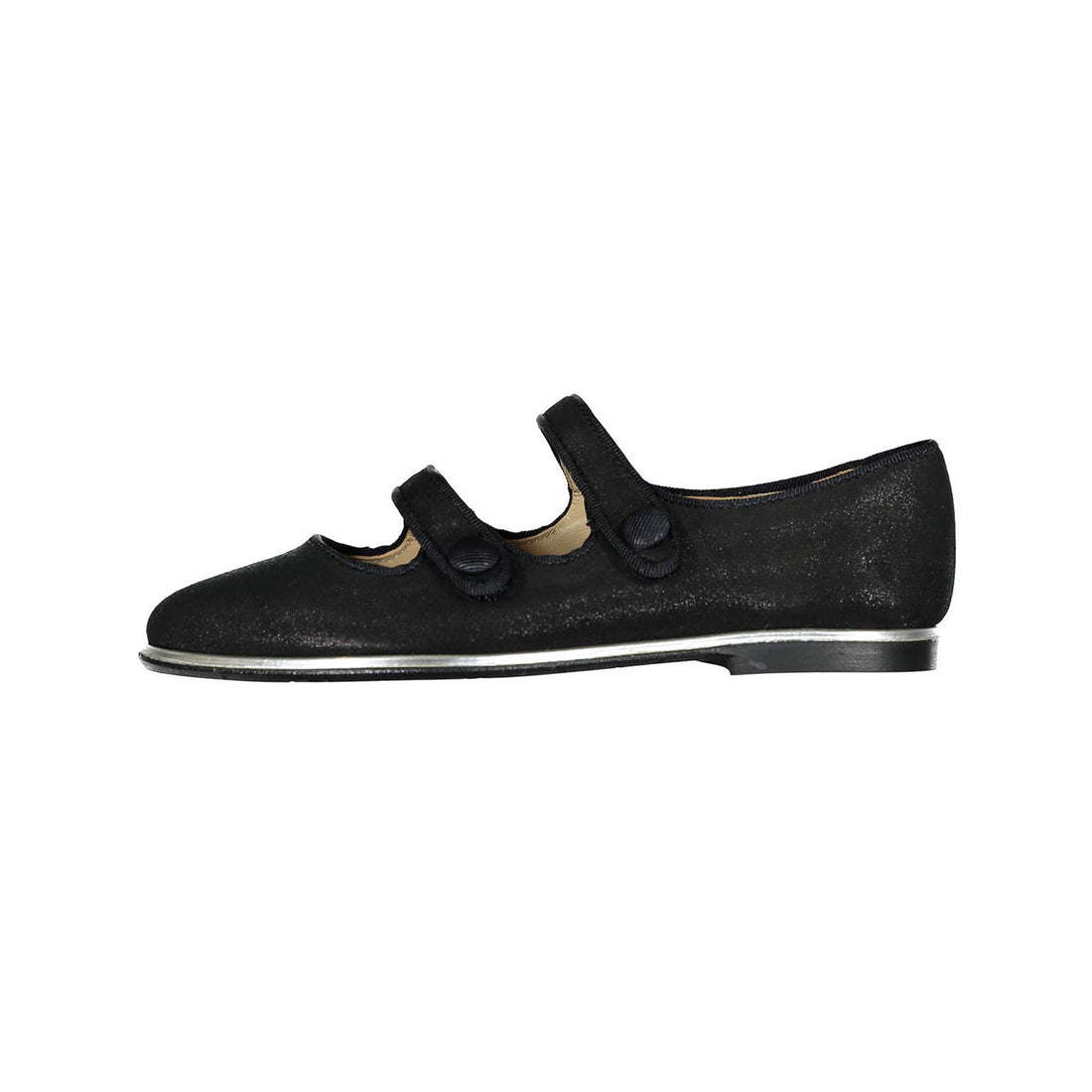 Papanatas Black Powder Double Strap Mary Janes