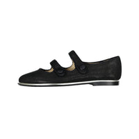Papanatas Black Powder Double Strap Mary Janes