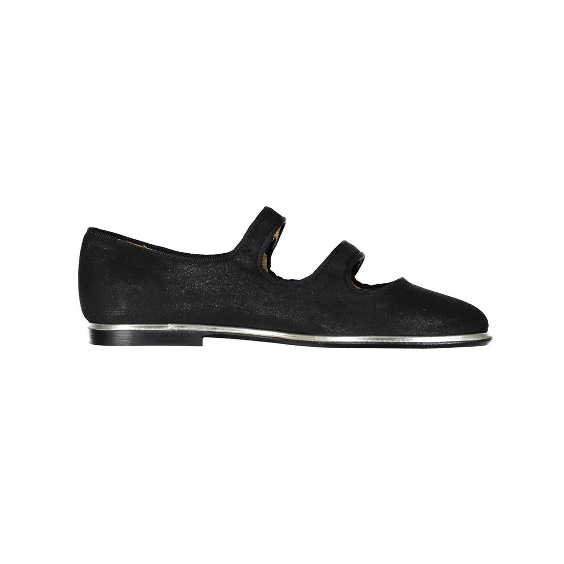 Papanatas Black Powder Double Strap Mary Janes