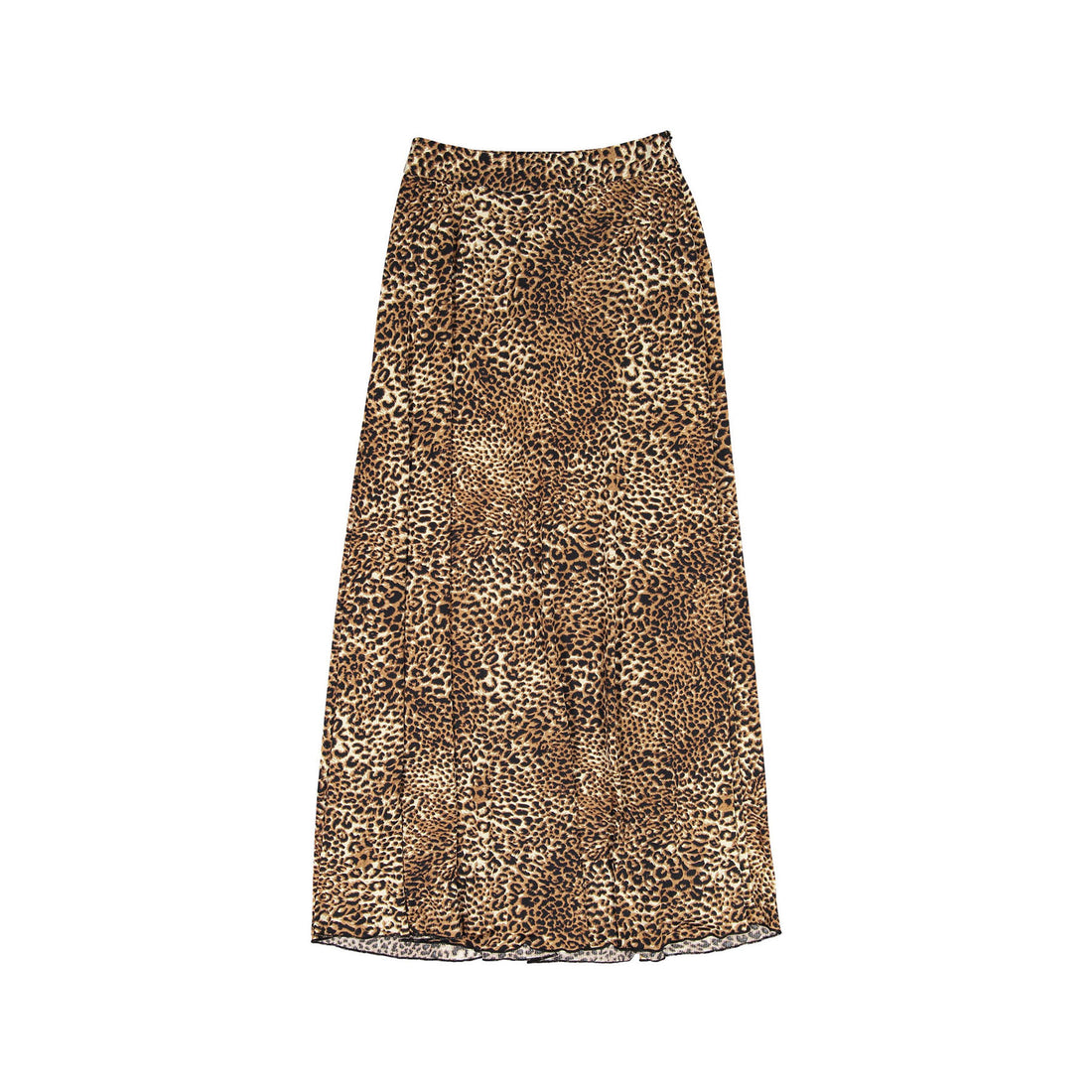 Ava and Lu Brown Leopard Print Maxi Skirt