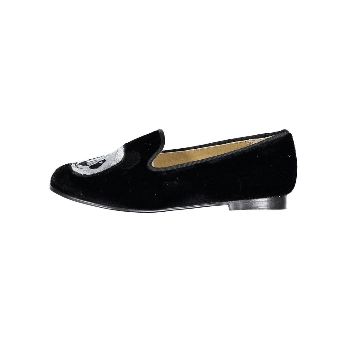 Ladida Black Panda Velvet Loafers
