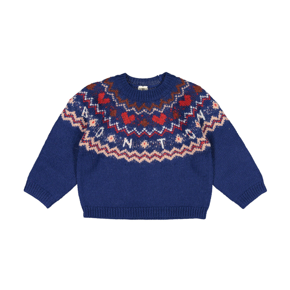 Bonton Ink Jaquard Knit Pullover
