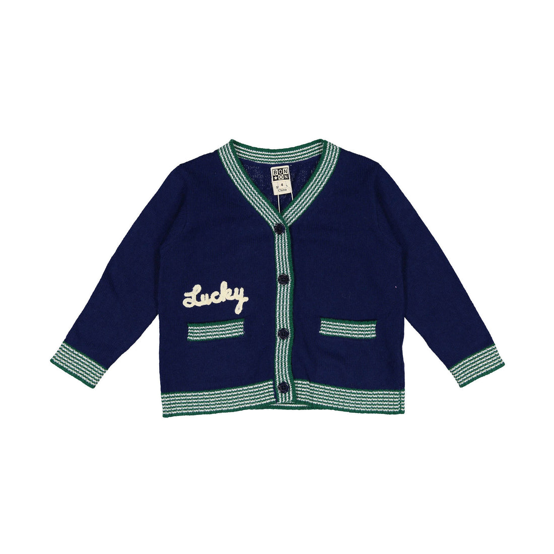 Bonton Moonlight Trimmed Knit Cardigan