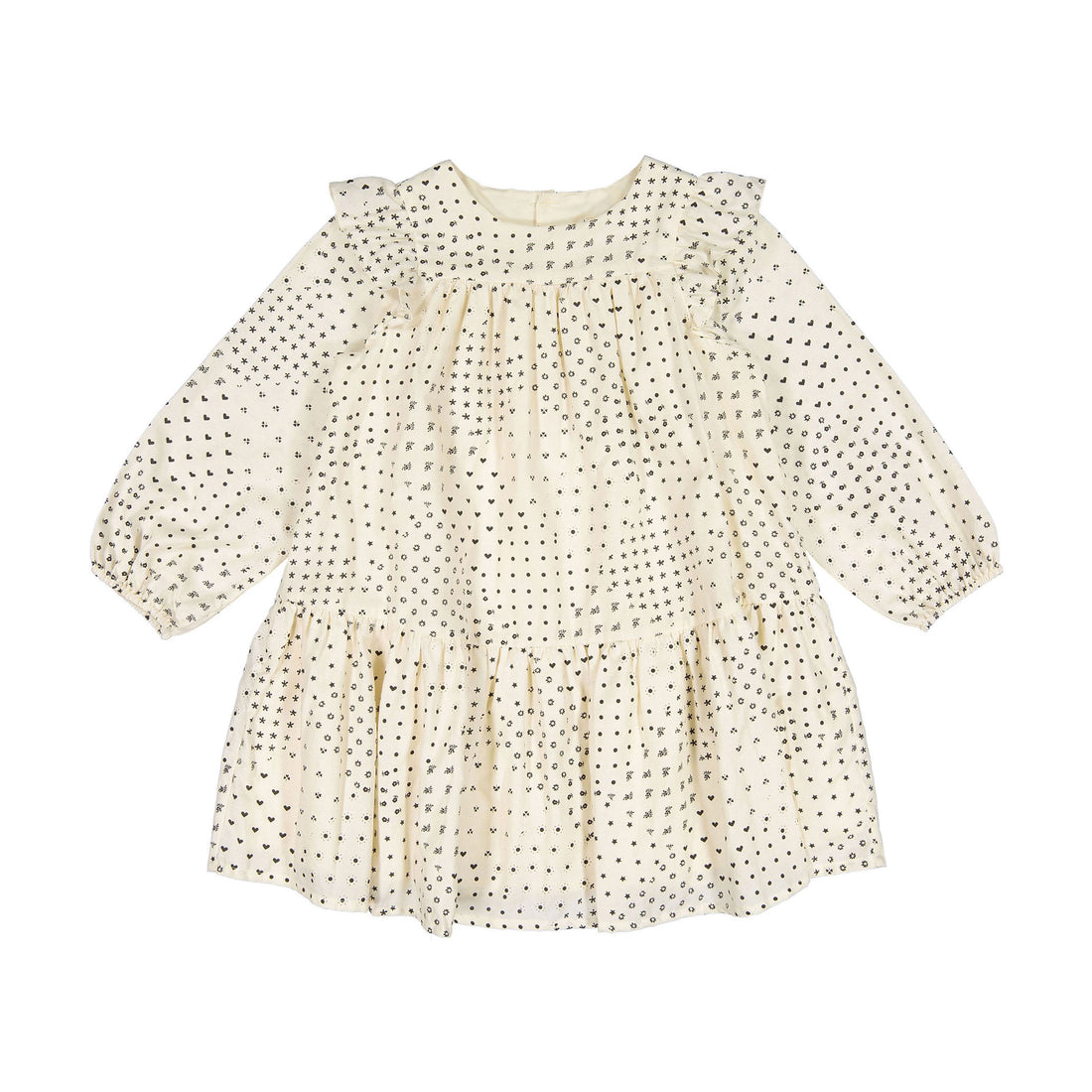 Bonton Ecru Patchwork Delia Dress