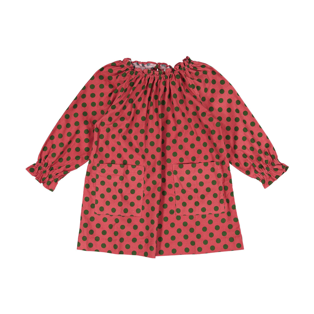 Bonton Green Dot Dahlia Dress