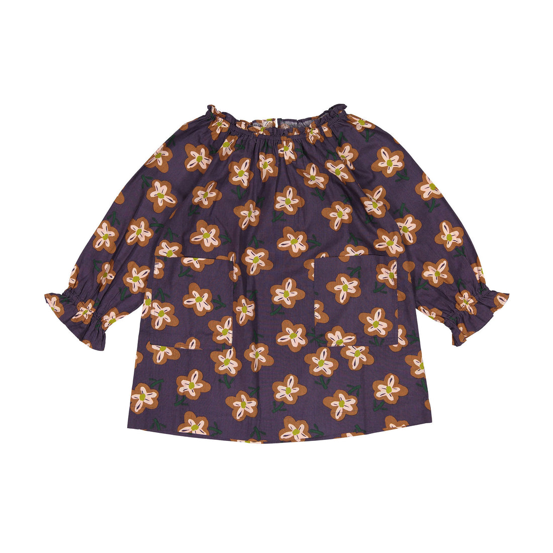 Bonton Painted Flower Dahlia Dress