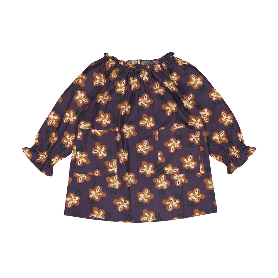 Bonton Painted Flower Dahlia Dress