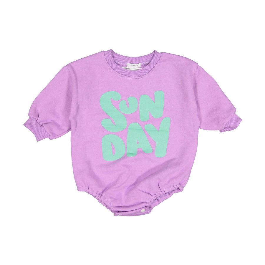 BLACK BEAN Purple Sunday Bebe Bodysuit