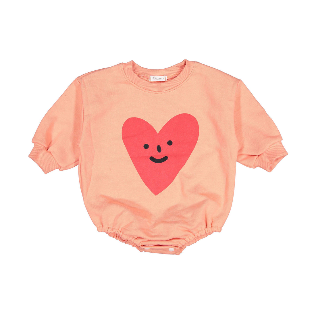 BLACK BEAN Pink Heart Bebe Bodysuit