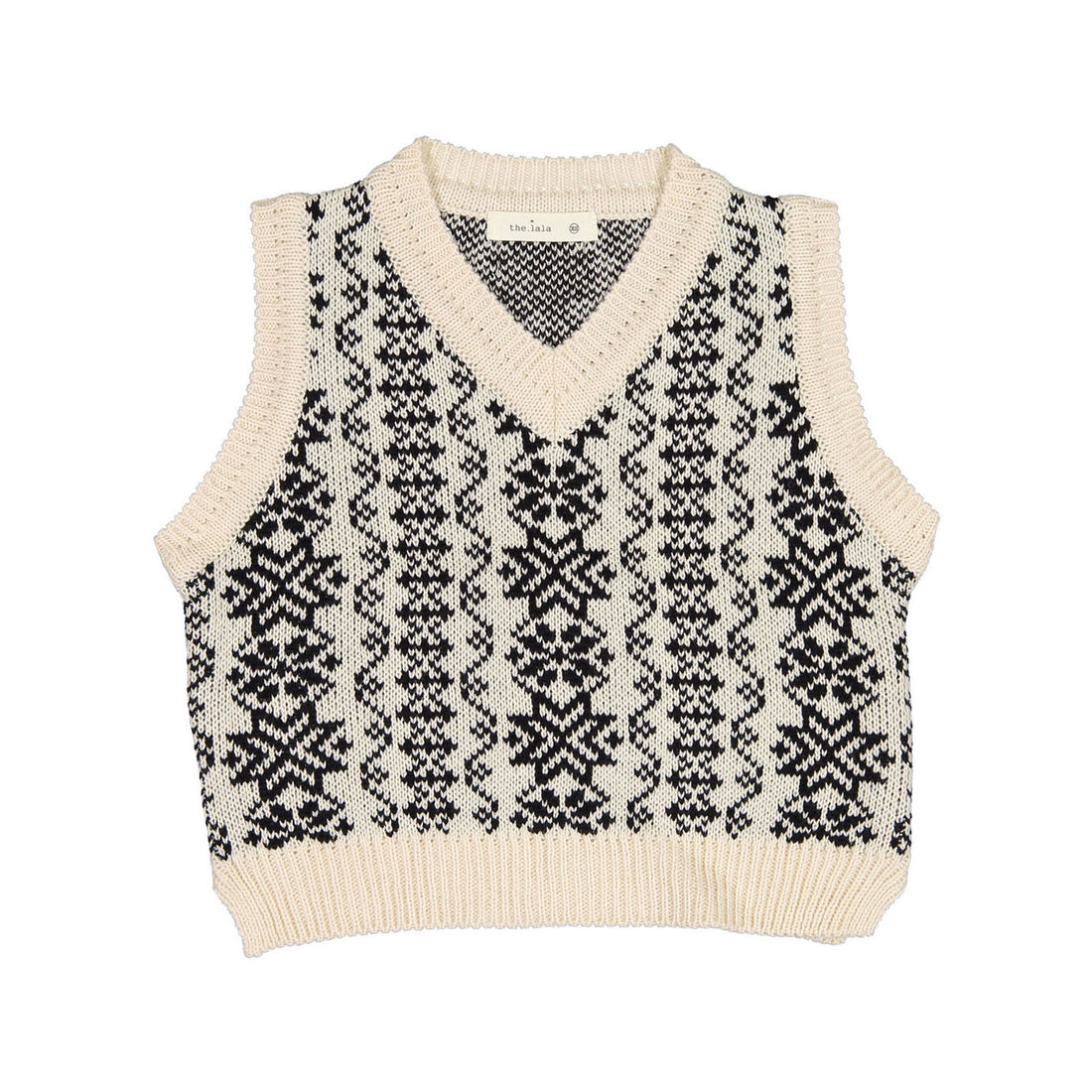 LALA Black Knit Vest