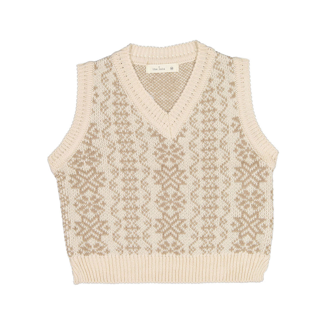 LALA Beige Knit Vest