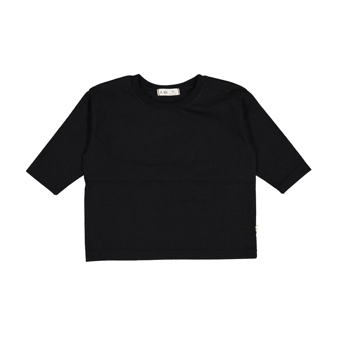 LALA Black Washing Simple Tee