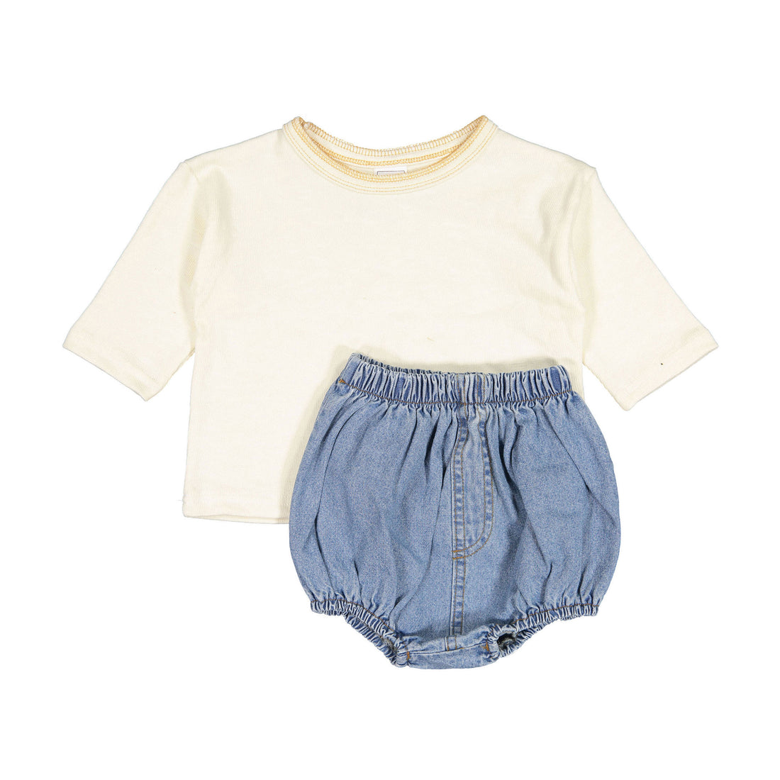 BLACK BEAN Free Joy Top Bloomer Set