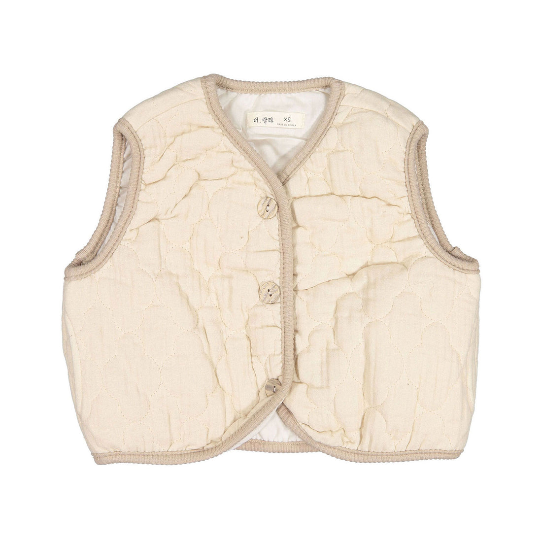 LALA Ivory Cloud Padding Vest