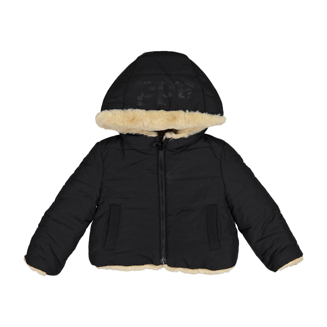 ADD Black Fur Lined Coat