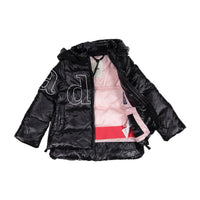 ADD Black Logo Girls Puffer Coat