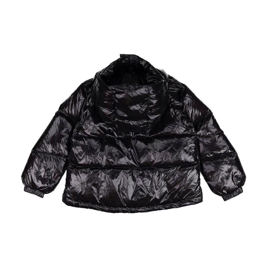 ADD Black Shiny Basic Puffer Coat