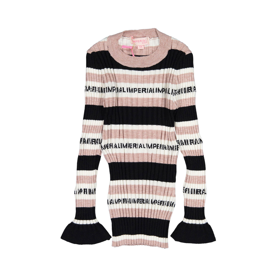IMPERIAL Multi Striped Knit Top