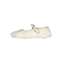 Bonton Ecru Fur Mia Mary Janes