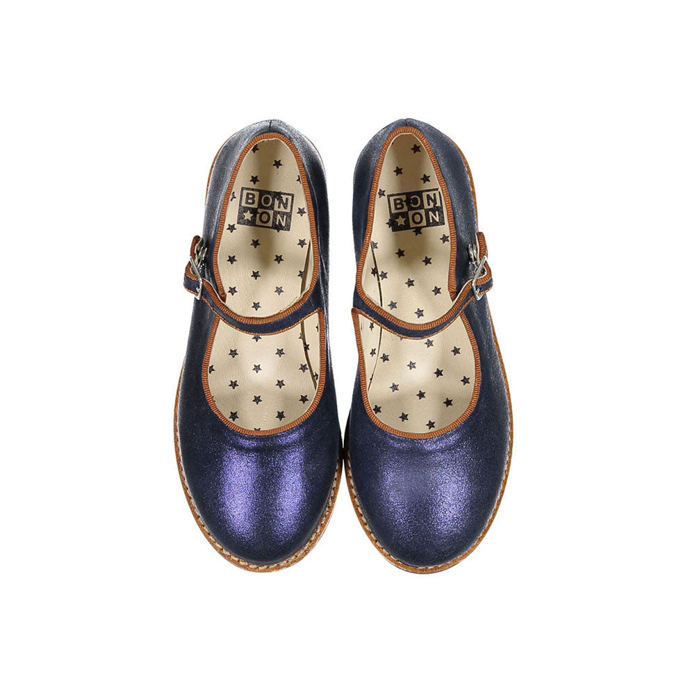 Bonton Ink Leather Emily Mary Janes