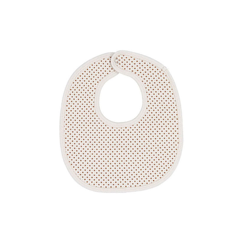 Bonton Grey Star Print Baby Boy Bib