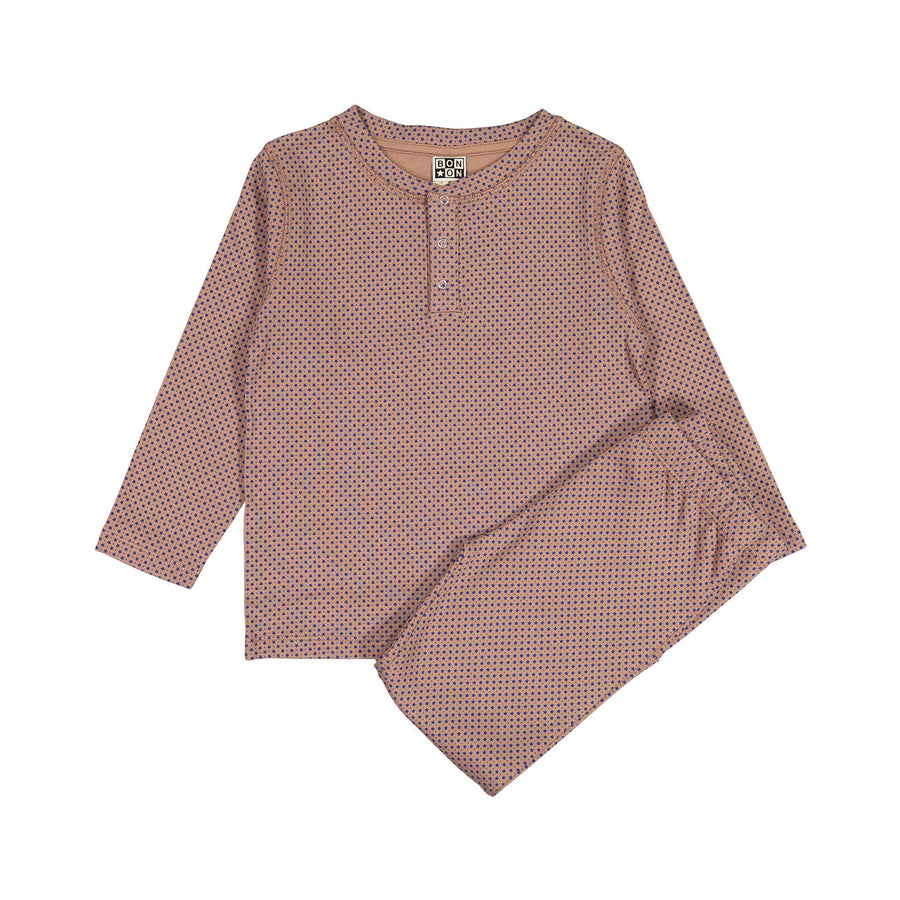 Bonton Brown Star Pajama Set