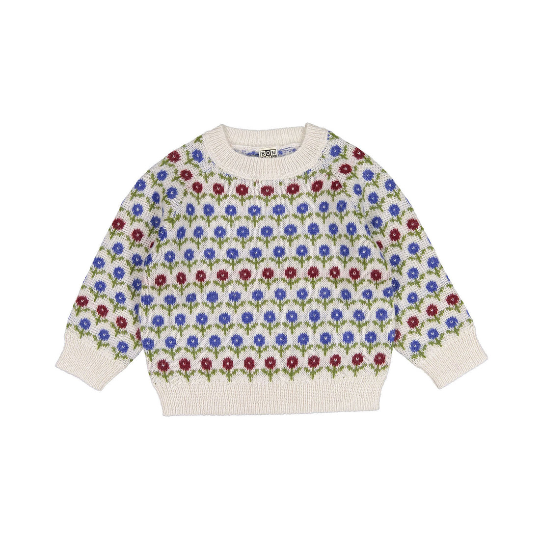 Bonton Cream Star Knit Pullover