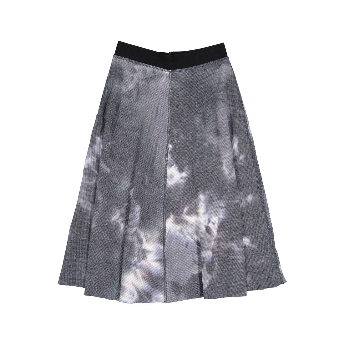 FYI Grey Waffle Tie Dye Skirt