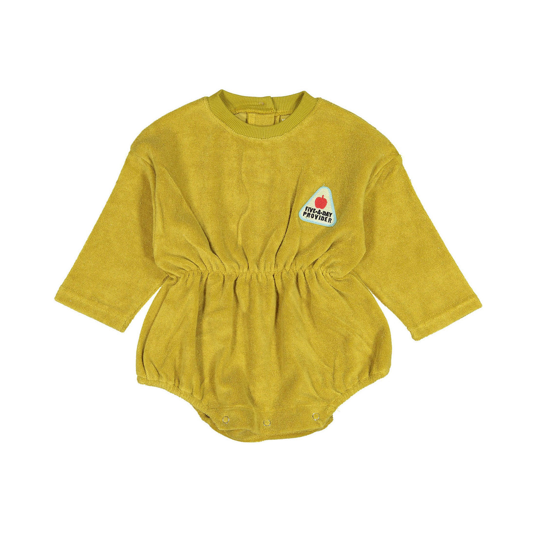 MY BEBE Olive Towel Patch Bodysuit