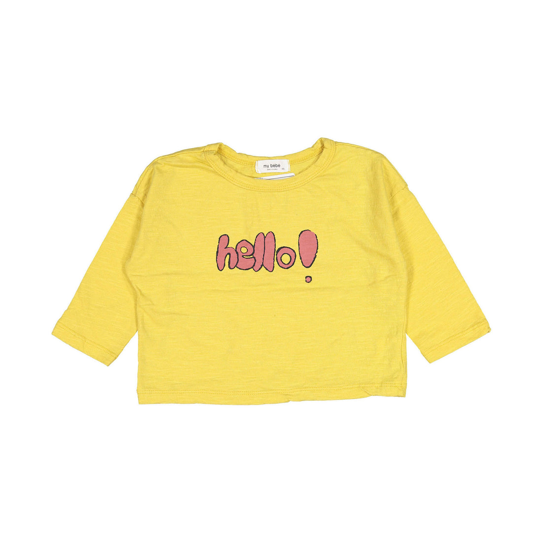 MY BEBE Yellow Hello Rappa Tee