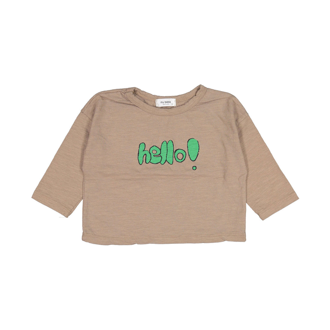 MY BEBE Brown Hello Rappa Tee