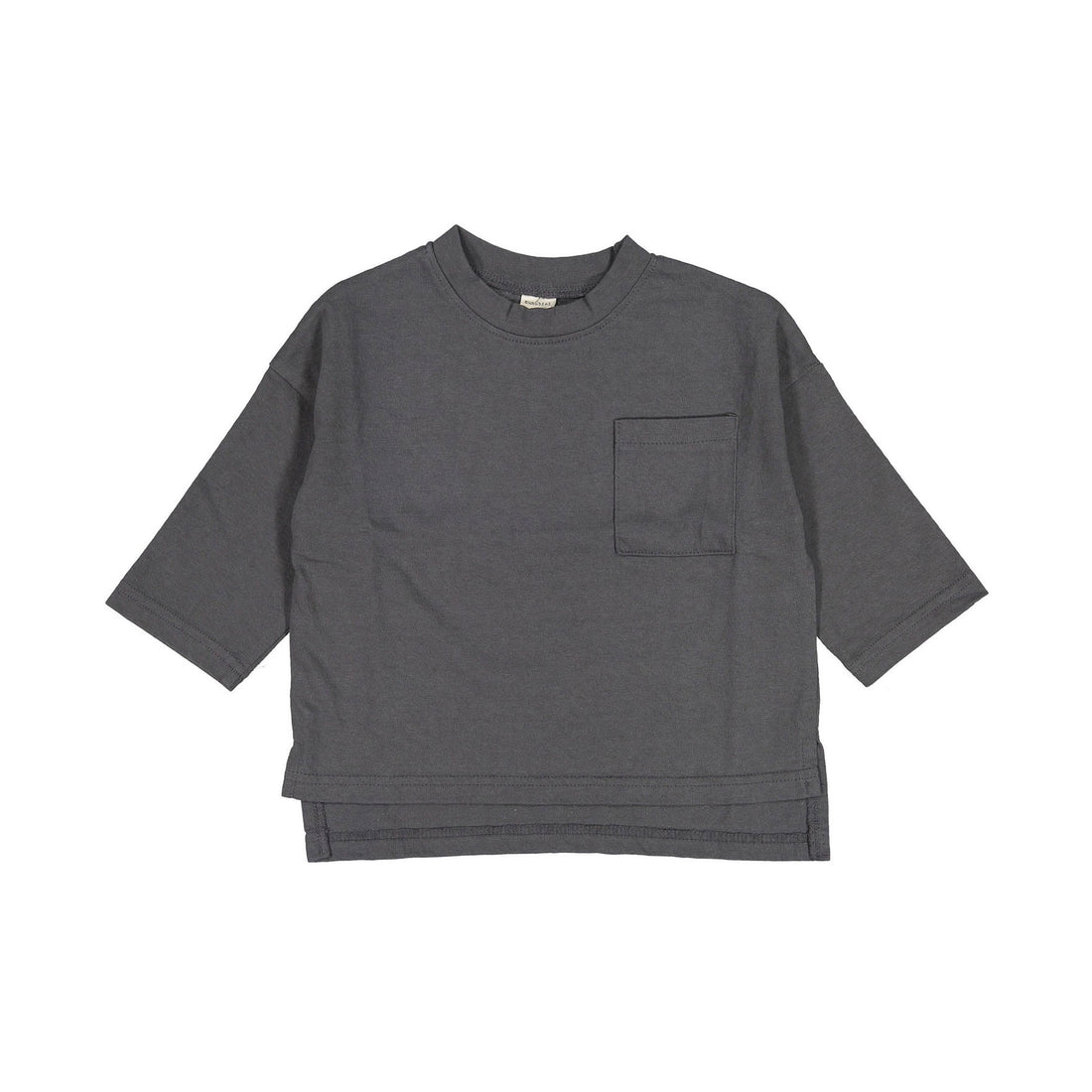 NUNUBIEL Dark-Gray Loose Long Tee