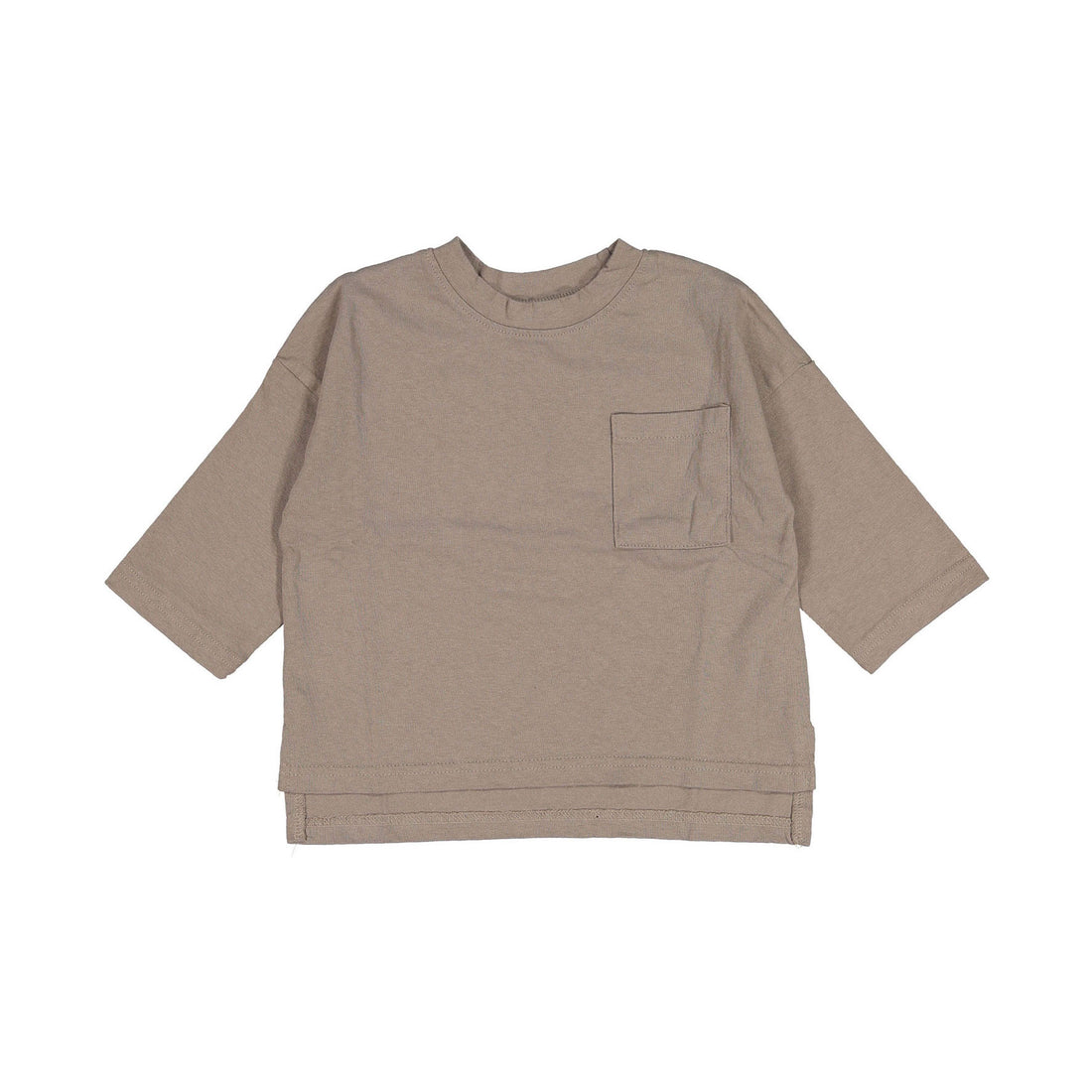 NUNUBIEL Light-Brown Loose Long Tee