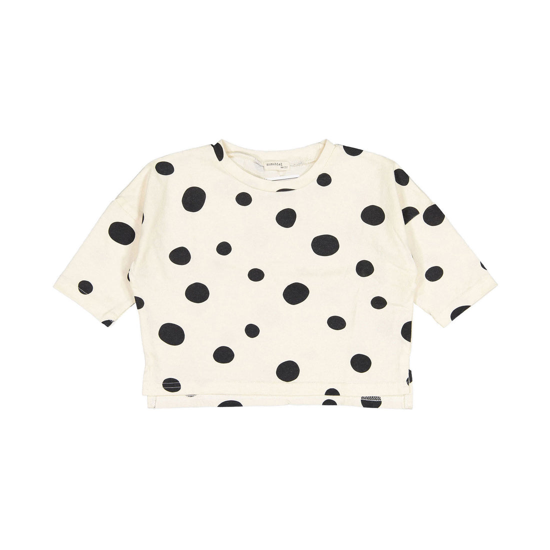 NUNUBIEL Cream Loose Dot Tee