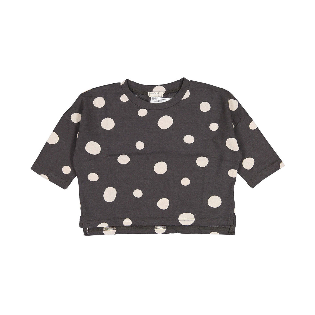 NUNUBIEL Dark-Gray Loose Dot Tee