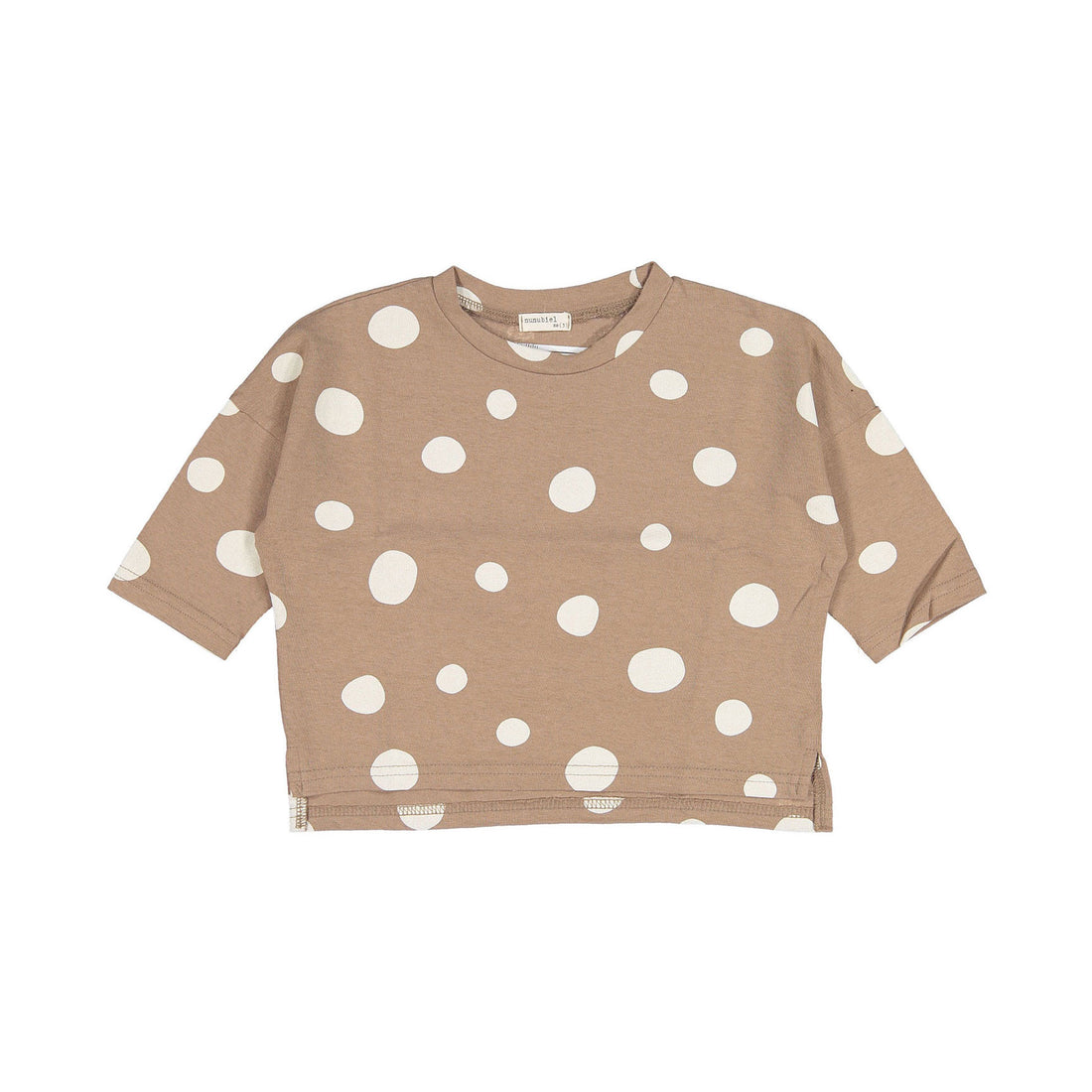 NUNUBIEL Beige Loose Dot Tee