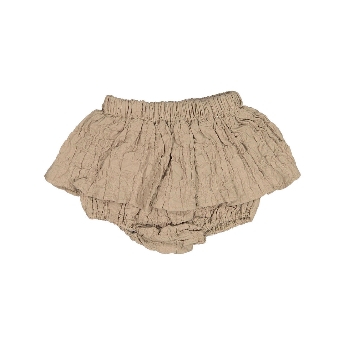 MIMI MARKET Beige Rinkle Skirt