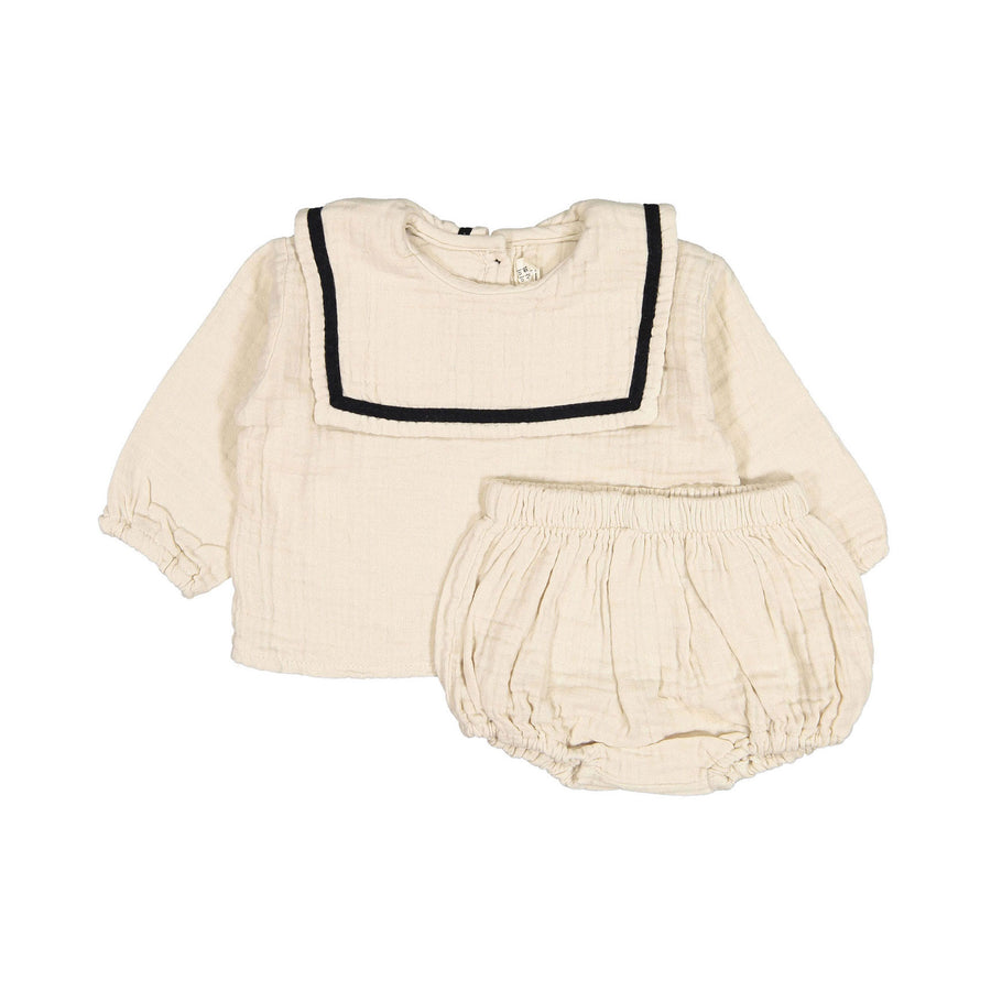 MIMI MARKET Ivory Jelly Top Bottom Set
