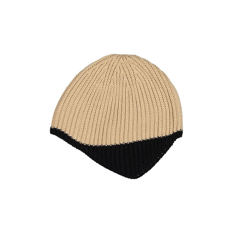 GO;U Beige Helmet Beanie