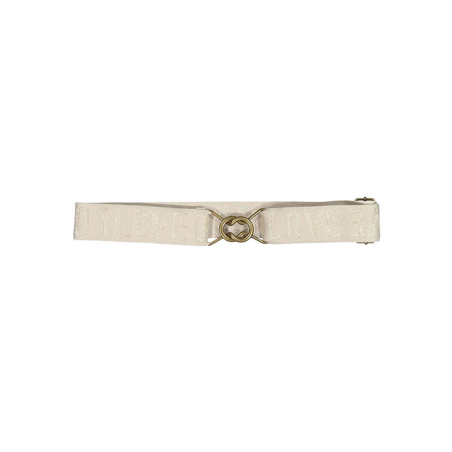 GO;U Beige Onion Ring Belt