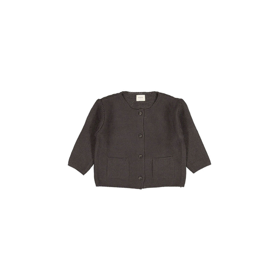 MONBEBE Charcoal Caramel Cardigan