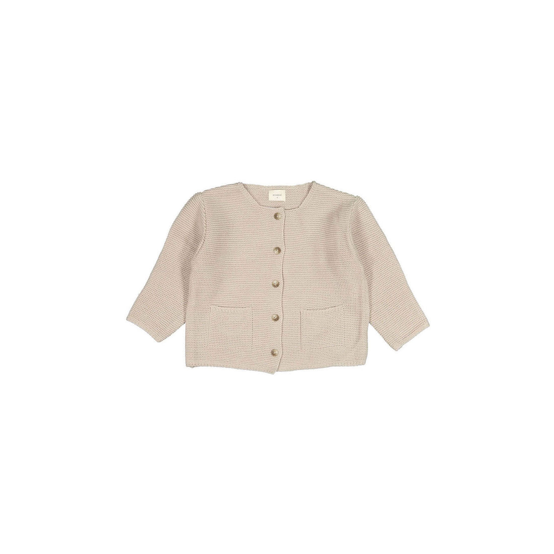MONBEBE Light-Beige Caramel Cardigan