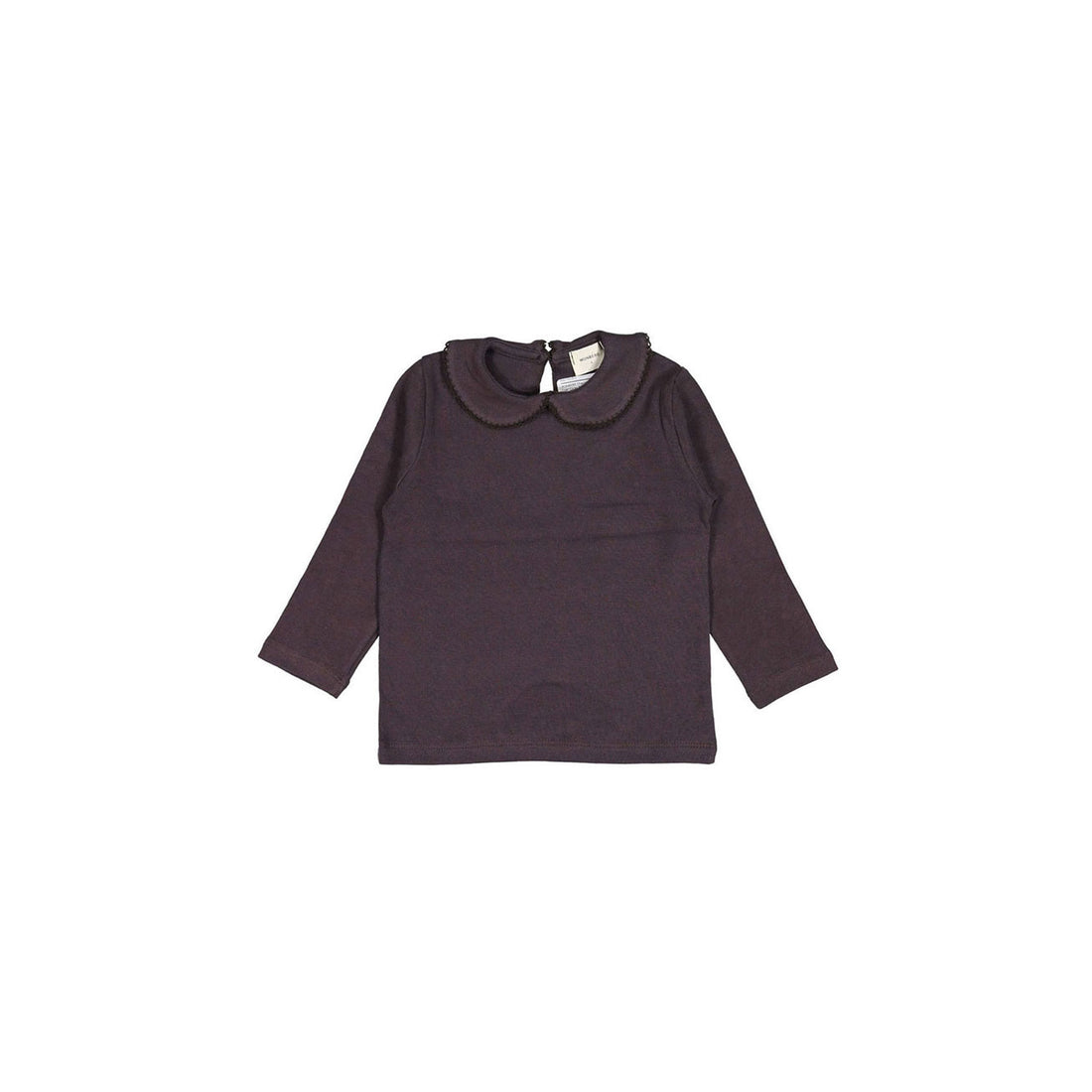 MONBEBE Charcoal Fin Coat Collar Tee