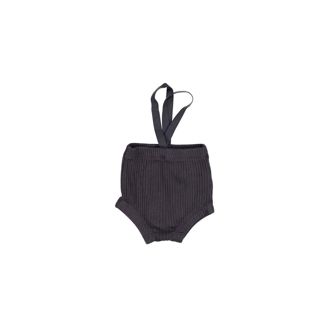 MONBEBE Charcoal Rib Dungarees Bloomer