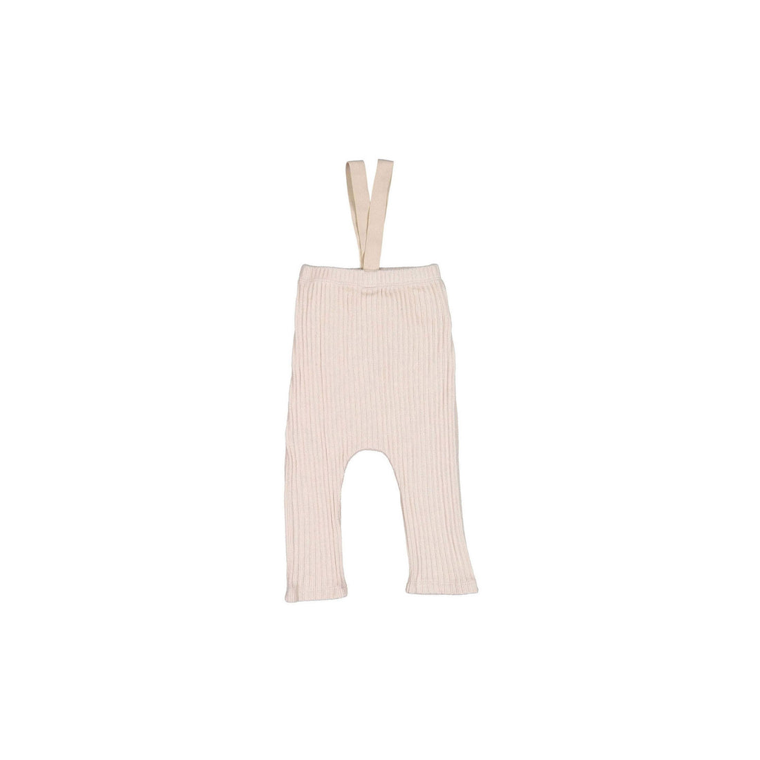MONBEBE Beige Rib Dungarees
